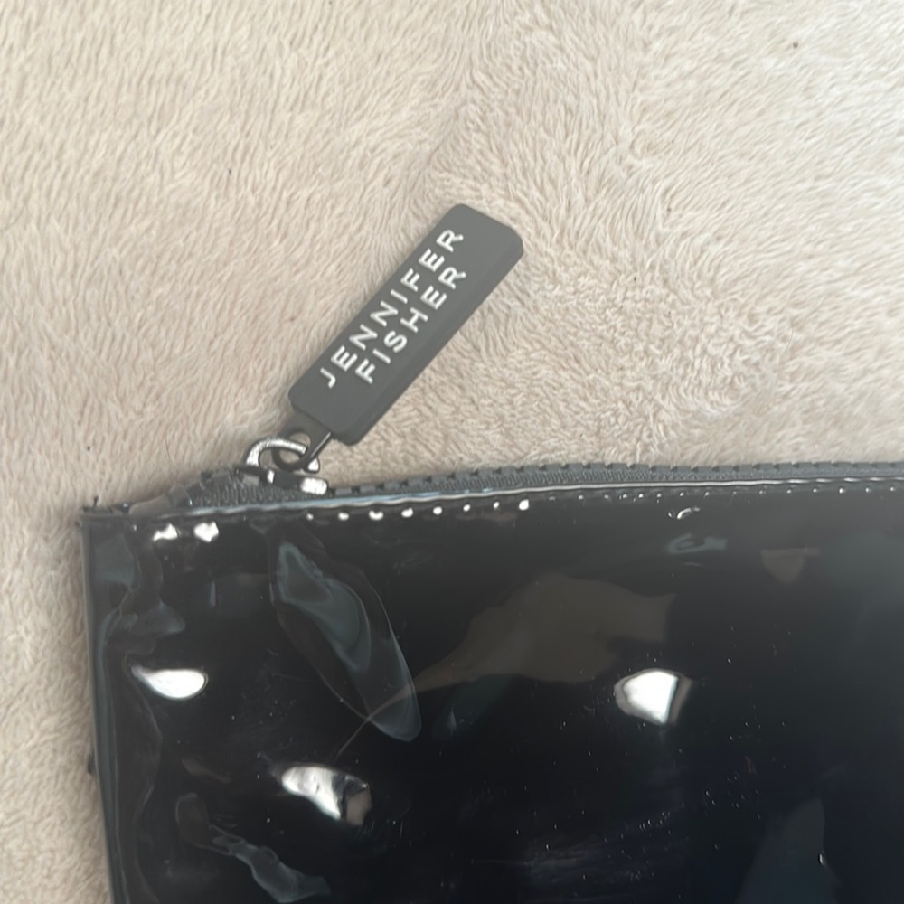 Jennifer Fisher, black cosmetic pouch new